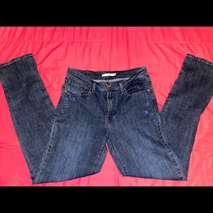 Levi dark washed skinny jeans